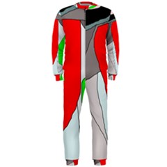 Colorful Abstraction Onepiece Jumpsuit (men)  by Valentinaart