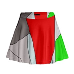 Colorful Abstraction Mini Flare Skirt by Valentinaart