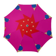 Colorful Abstraction Golf Umbrellas by Valentinaart