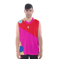 Colorful Abstraction Men s Basketball Tank Top by Valentinaart