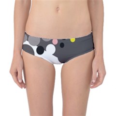 Gray, Yellow And Pink Dots Classic Bikini Bottoms by Valentinaart