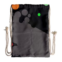 Colorful Dots Drawstring Bag (large) by Valentinaart