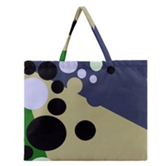 Elegant Dots Zipper Large Tote Bag by Valentinaart