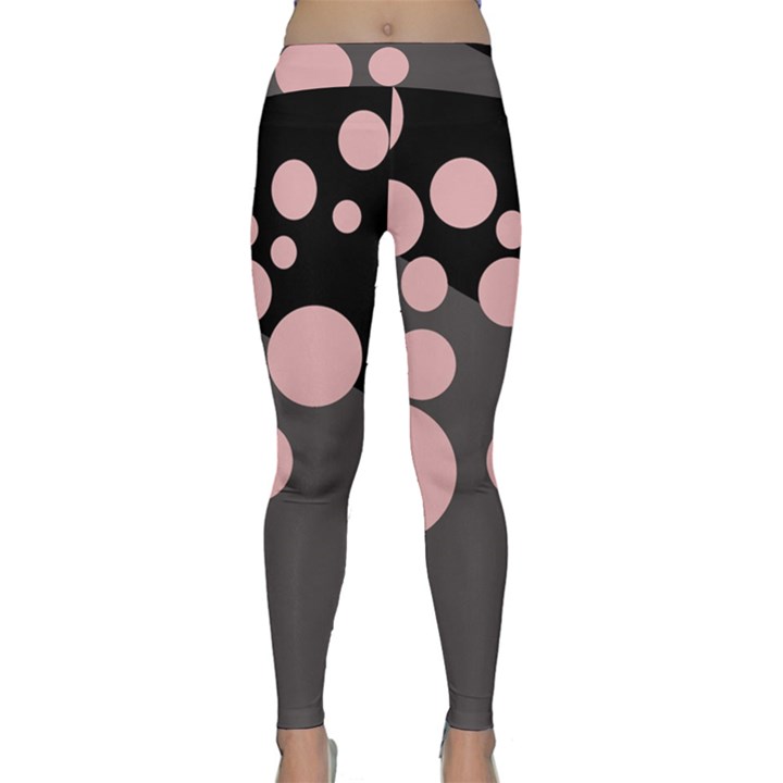 Pink dots Yoga Leggings