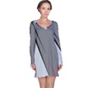 Elegant gray Long Sleeve Nightdress View1