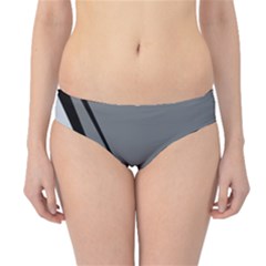 Elegant Gray Hipster Bikini Bottoms by Valentinaart