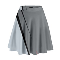 Elegant Gray High Waist Skirt by Valentinaart