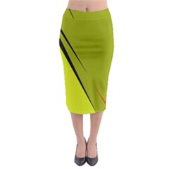 Yellow Elegant Design Midi Pencil Skirt by Valentinaart