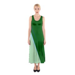 Green Design Sleeveless Maxi Dress by Valentinaart