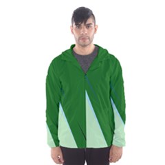 Green Design Hooded Wind Breaker (men) by Valentinaart