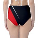 Black and red design High-Waist Bikini Bottoms View2