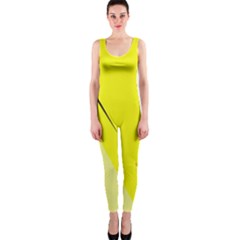 Yellow Design Onepiece Catsuit by Valentinaart