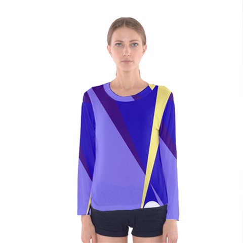 Geometrical Abstraction Women s Long Sleeve Tee by Valentinaart