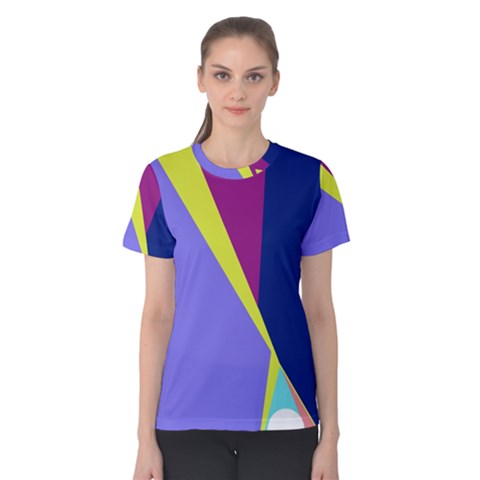 Geometrical Abstraction Women s Cotton Tee by Valentinaart