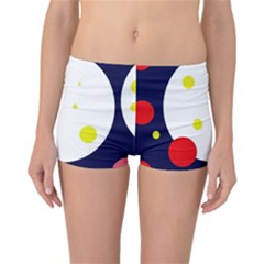 Abstract Moon Reversible Boyleg Bikini Bottoms by Valentinaart