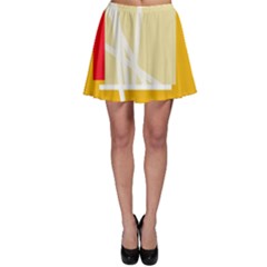 Basketball Skater Skirt by Valentinaart