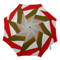 Decorative Abstraction Hook Handle Umbrellas (medium) by Valentinaart