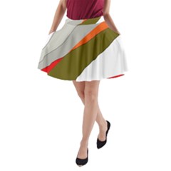 Decorative Abstraction A-line Pocket Skirt by Valentinaart