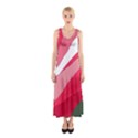 Pink abstraction Sleeveless Maxi Dress View1