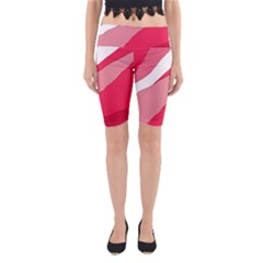 Pink Abstraction Yoga Cropped Leggings