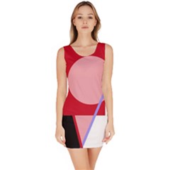 Decorative Geomeric Abstraction Sleeveless Bodycon Dress by Valentinaart