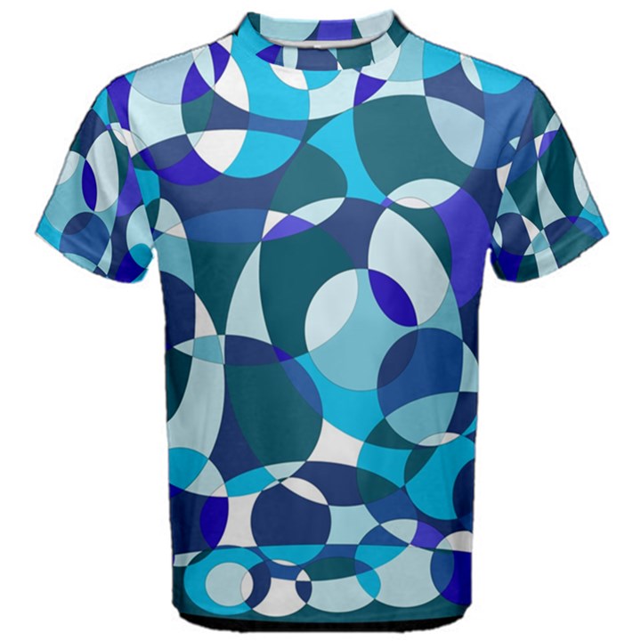 Blue abstraction Men s Cotton Tee
