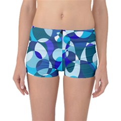 Blue Abstraction Boyleg Bikini Bottoms by Valentinaart