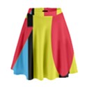 Abstract landscape High Waist Skirt View1