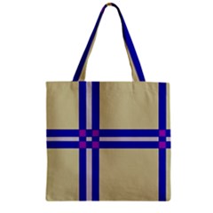 Elegant lines Zipper Grocery Tote Bag