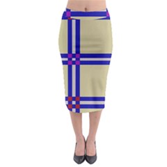 Elegant lines Midi Pencil Skirt