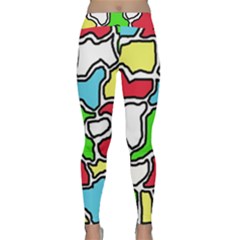 Colorful abtraction Yoga Leggings