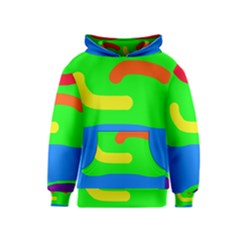 Rainbow abstraction Kids  Pullover Hoodie