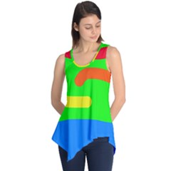 Rainbow abstraction Sleeveless Tunic