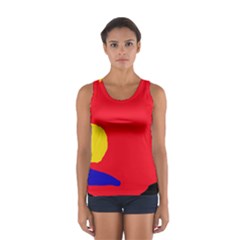 Colorful Abstraction Women s Sport Tank Top  by Valentinaart