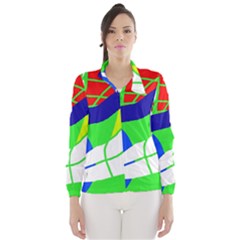 Colorful Abstraction Wind Breaker (women) by Valentinaart