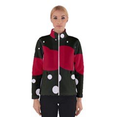 Red, Black And White Abstraction Winterwear by Valentinaart