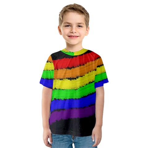 Rainbow Kid s Sport Mesh Tee by Valentinaart