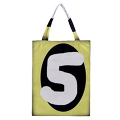 Number Five Classic Tote Bag by Valentinaart