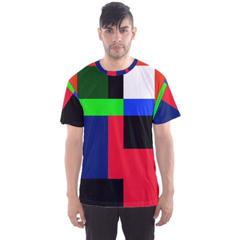 Colorful Abstraction Men s Sport Mesh Tee by Valentinaart