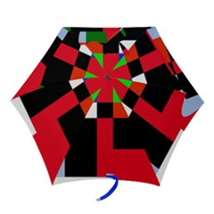 Colorful Abstraction Mini Folding Umbrellas by Valentinaart