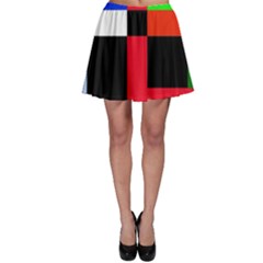 Colorful Abstraction Skater Skirt