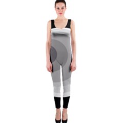 Gray Abstraction Onepiece Catsuit by Valentinaart