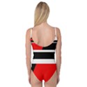 Red, white and black abstraction Camisole Leotard  View2