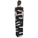 Black and white Short Sleeve Maxi Dress View2