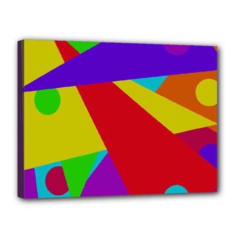 Colorful Abstract Design Canvas 16  X 12  by Valentinaart