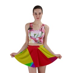 Colorful Abstract Design Mini Skirt by Valentinaart