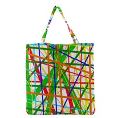 Colorful Lines Grocery Tote Bag