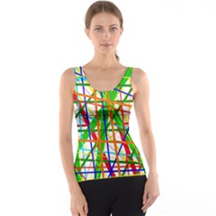 Colorful Lines Tank Top by Valentinaart