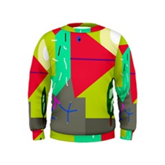 Abstract Bird Kids  Sweatshirt