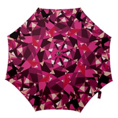 Red Broken Glass Hook Handle Umbrellas (medium) by Valentinaart
